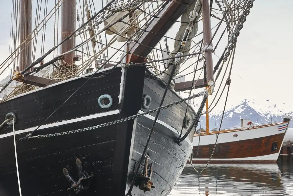 Sailboat in harbor